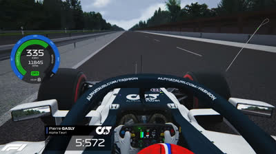 Subjetiva Pierre Gasly Alpha Tauri - Avus