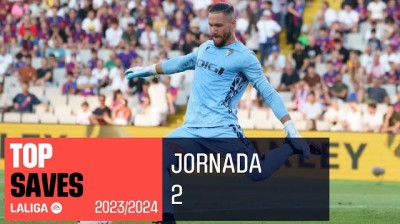 Las mejores paradas de la jornada 2 en La Liga EA Sports 2023-2024 | TOP 5